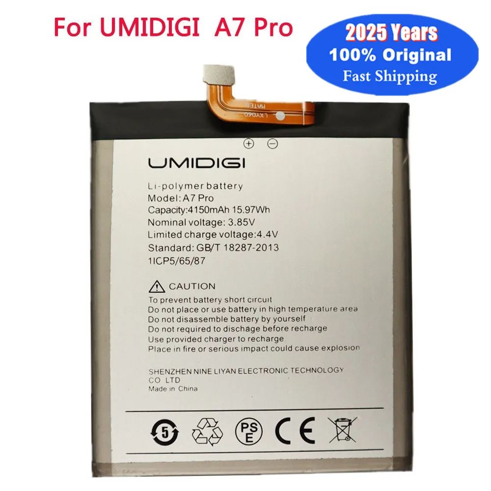 2025 Years High Quality Original Battery For UMI Umidigi A7 Pro A7Pro 4150mAh Mobile Phone Battery In Stock + Tracking