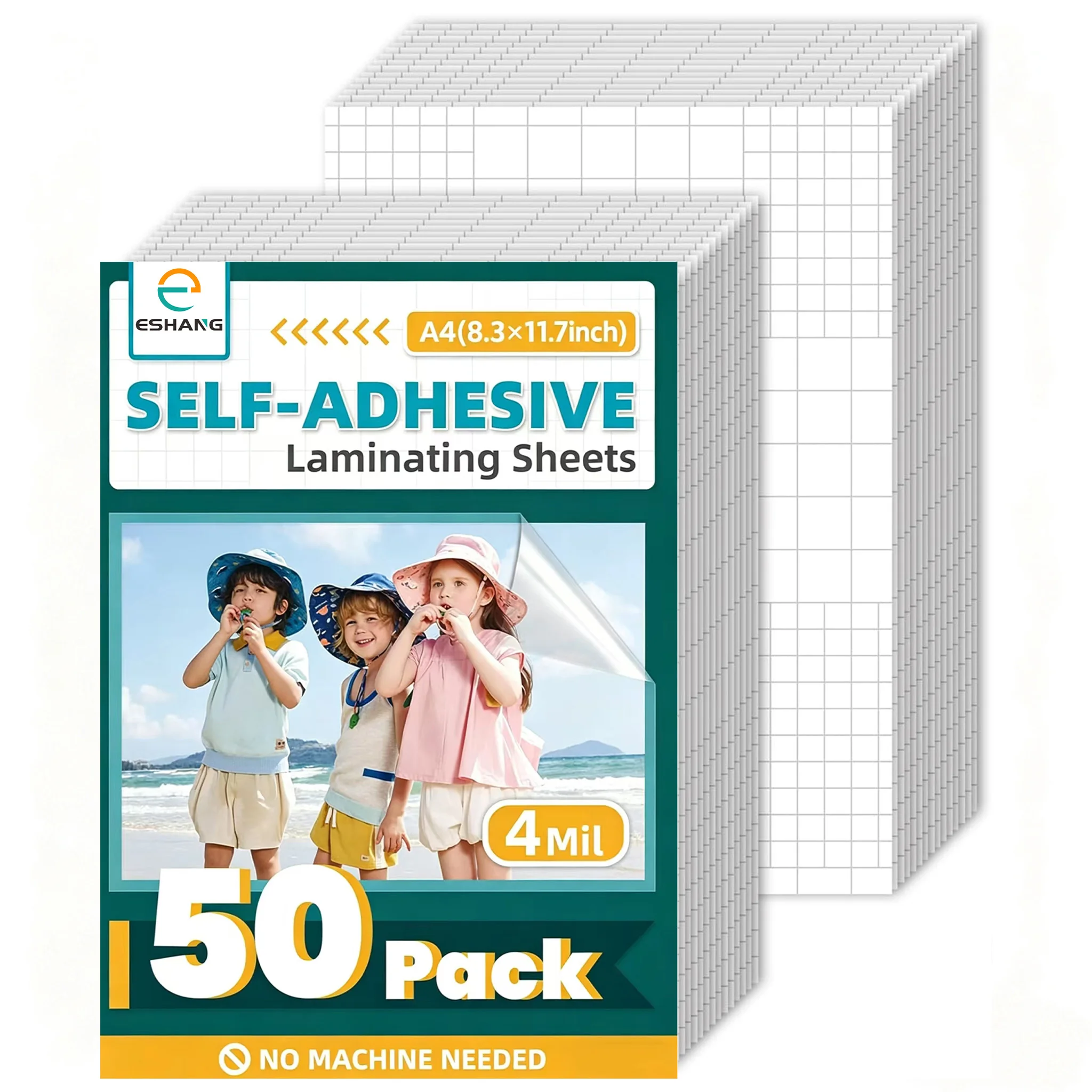

Матовые самоклеящиеся листы для ламинирования формата А4, 50 шт., 4 мил, без нагрева, самоклеящиеся, для ламинатора
