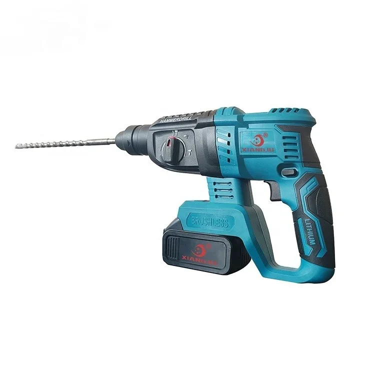 20v Quick Charge Chuck Lithium-ion Heavy Duty Electric Brushless 22mm Rotary Hammer Drill