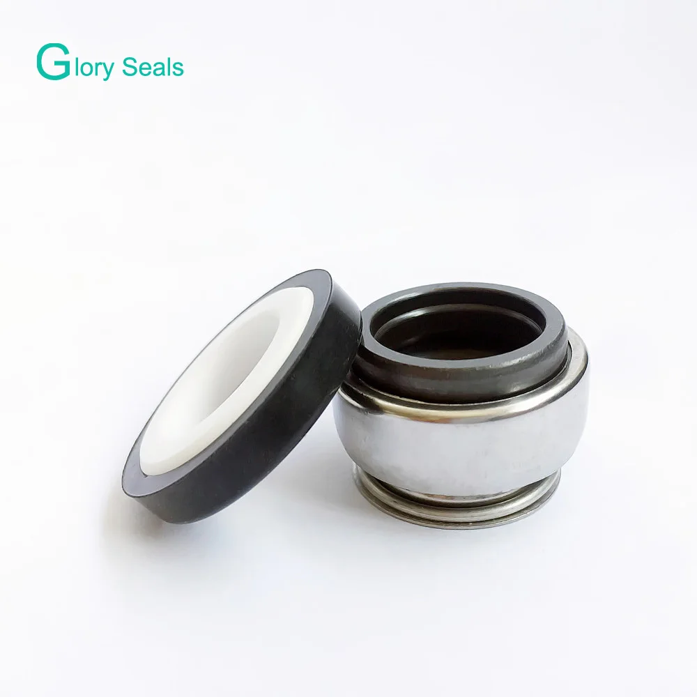 301-12 Mechanical Seals Shaft Size 12mm Coiled Spring Rubber Bellow Pump Mechanical Seal(Material CAR/CER/NBR) 5pcs/lot