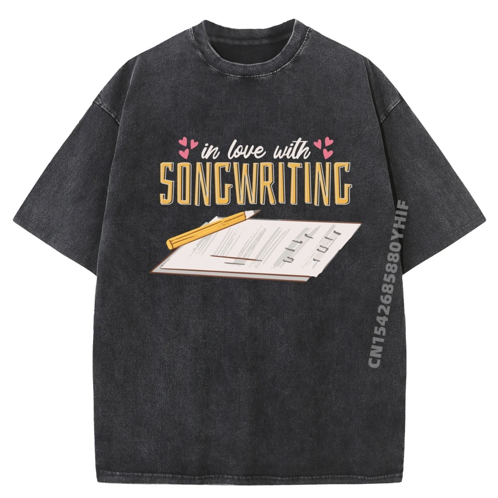 

In Love With Songwriting Composer Новейшая женская футболка Повседневные потертые топы и футболки Женские футболки с рисунком