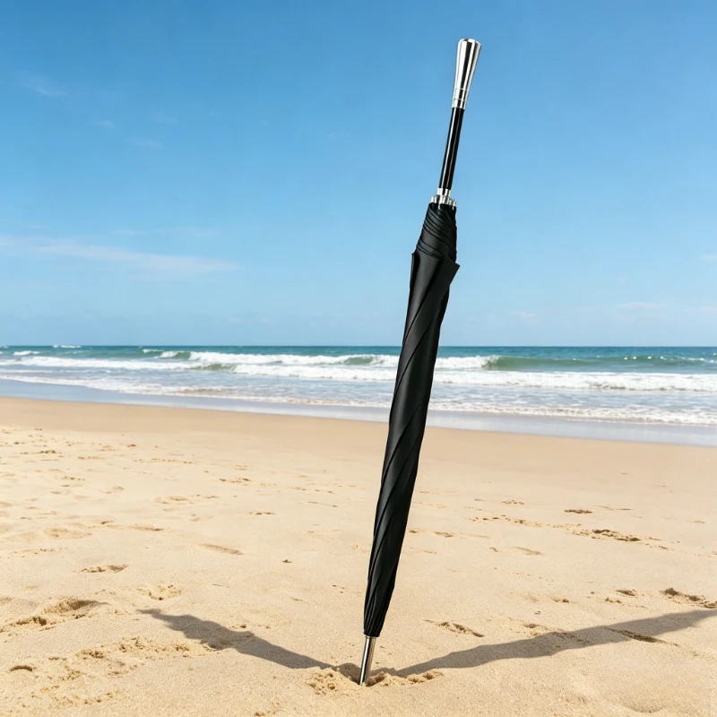 Alloy Handle Golf Umbrella Long Stick Windproof Heavy Duty Oversized Canopy Business Travel Rain Parasol for Men Outdoor 골프 우산