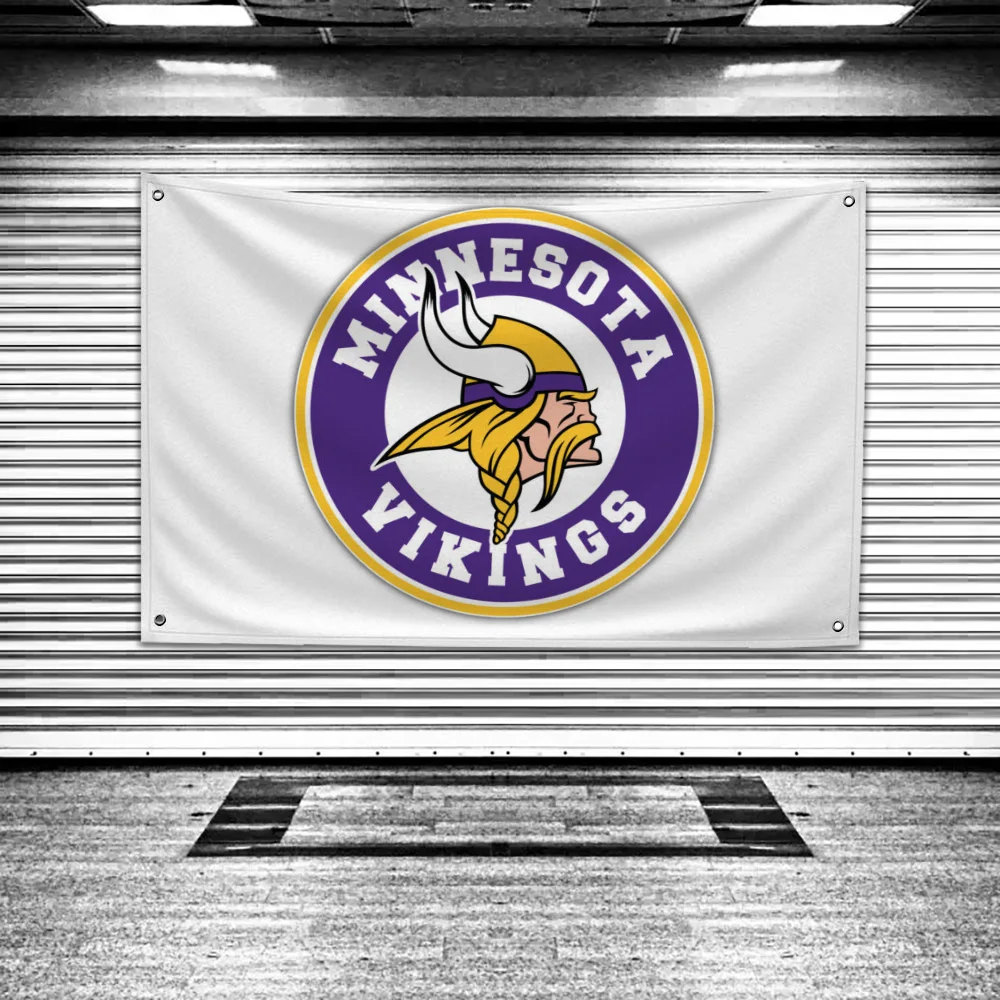 Funny Flag Flag to Hang Flags for Rooms Banner Flags for Bedrooms Garage Decoration Tapestry Minnesotas Vikingss Outdoor Decor