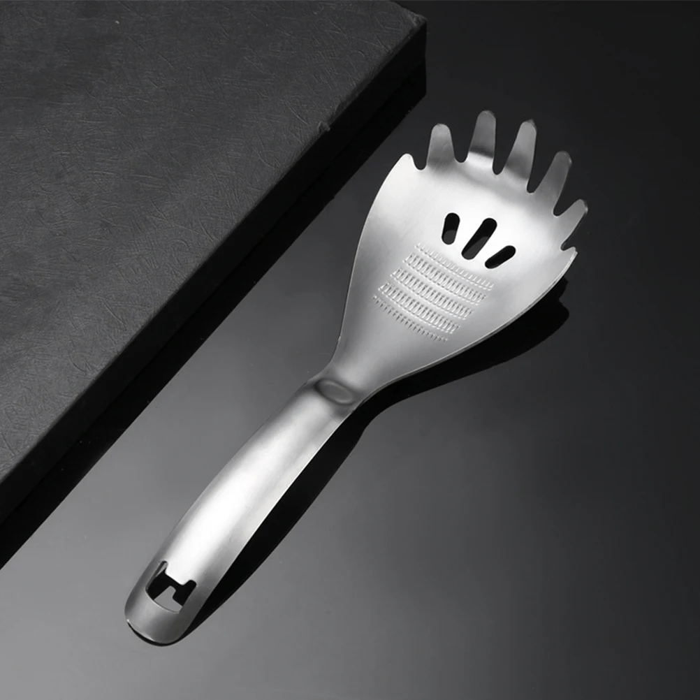 

Stainless Steel Noodle Multi-Purpose Spaghetti Pasta Scoop Kitchen Utensil Easy Hold High Temp Resistant Egg Dumpling Spoon