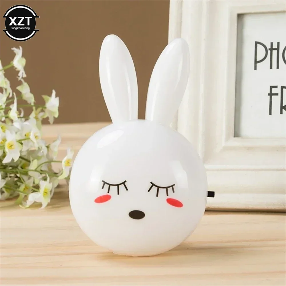 LED Cartoon Rabbit Night Lamp Smart Party Event Decor Night Light Fun Toy Kid\'s Room Desk Lamp Mini Decoration Sleeping Lighting