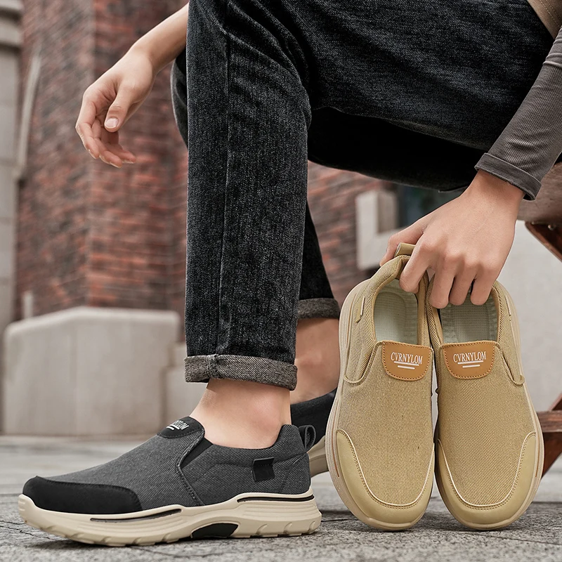 Men's Low-Top Canvas Sneakers: A Versatile Pair of Everyday Running Shoes for Men
