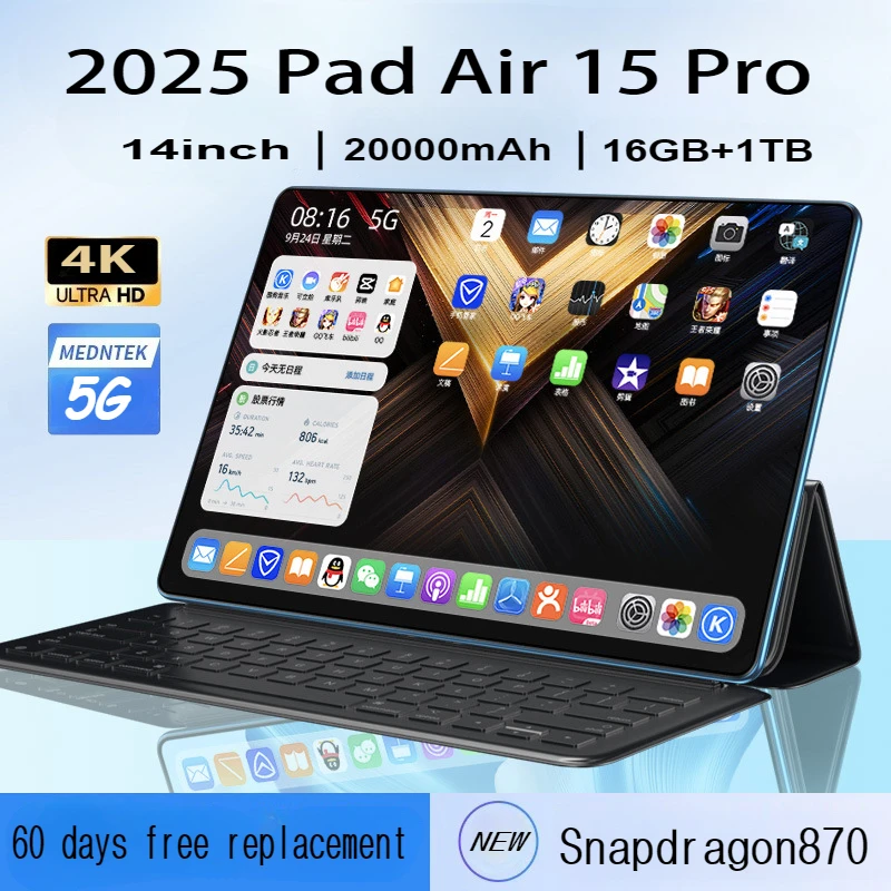 2024 Original Tablet iPad Air Pro 12Inch 16GB RAM 1TB ROM tablet Android13 Pad Tablet PC Phone Dual Wifi tablette android 태블릿