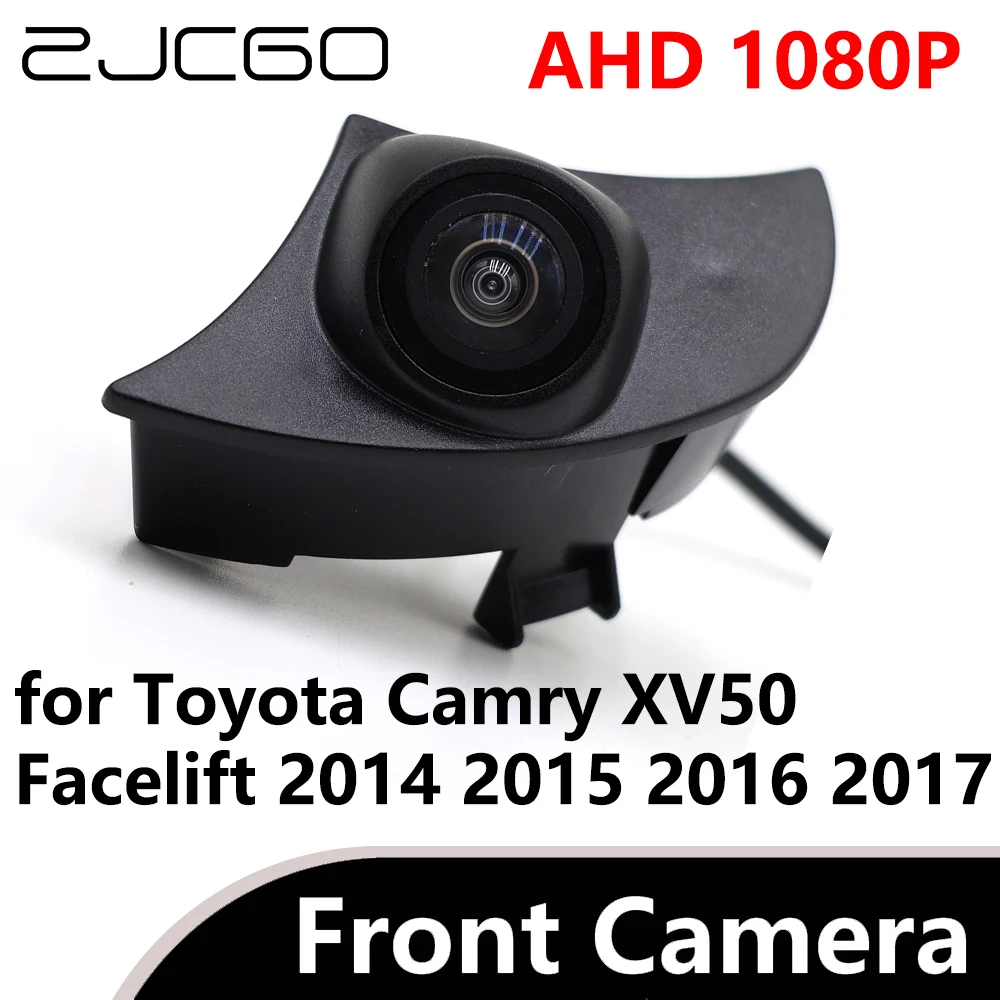 

ZJCGO AHD 1080P CVBS 480P 170° Car Parking LOGO Front View Camera waterproof for Toyota Camry XV50 Facelift 2014 2015 2016 2017