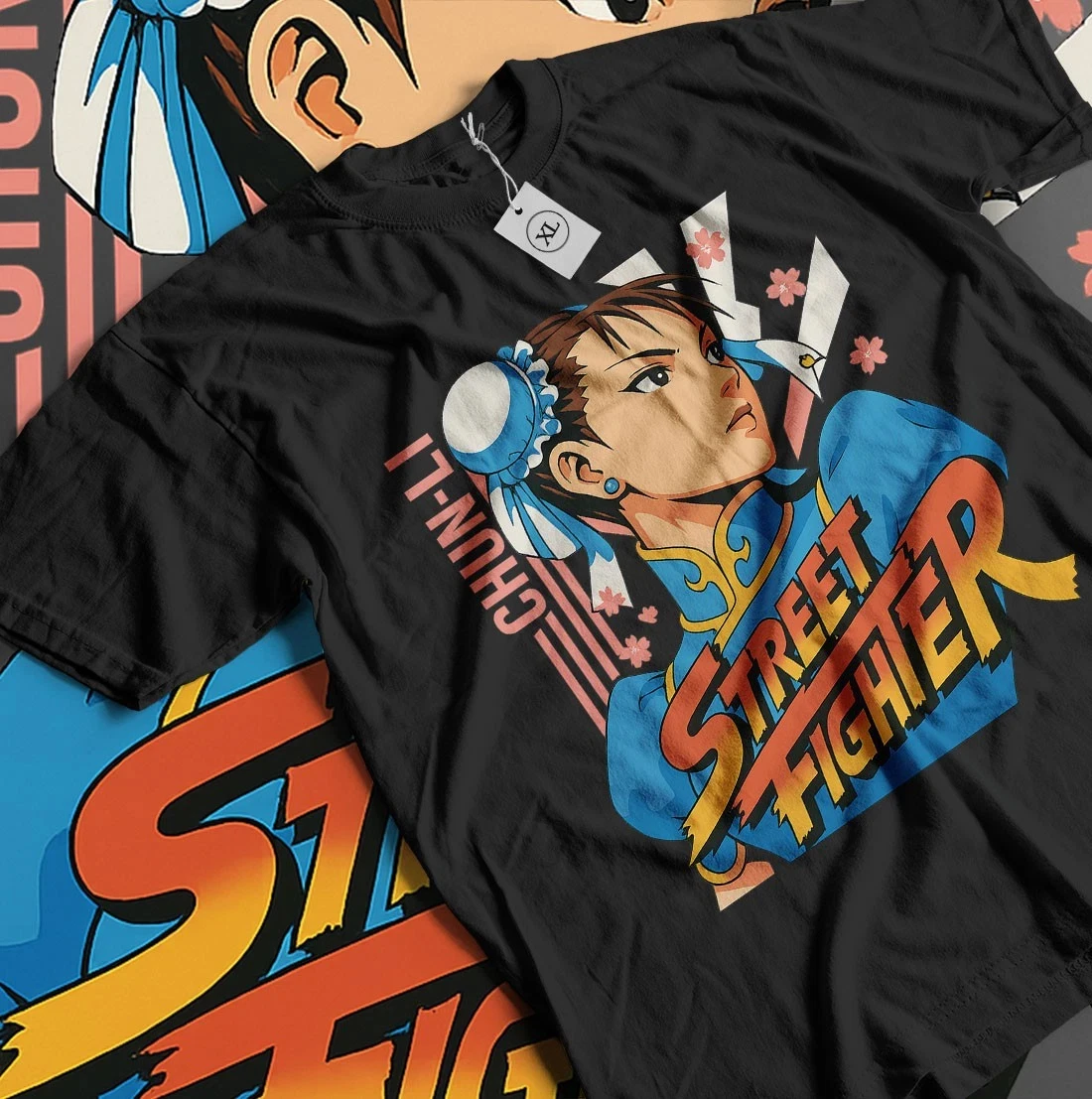Chunli T-shirt Street Fighter Vs. King of Fighters SNK Anime Gift Shirt for Men and Women Summer Cotton Loose Fashion Top