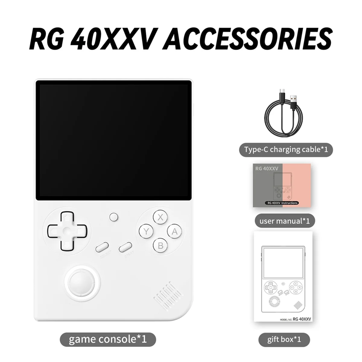 Hot! RG40XXV Retro Handheld Game Console 64G 5000+ Games 64 Bit Linux 4.0inch IPS Screen WIFI RGB Joystick B