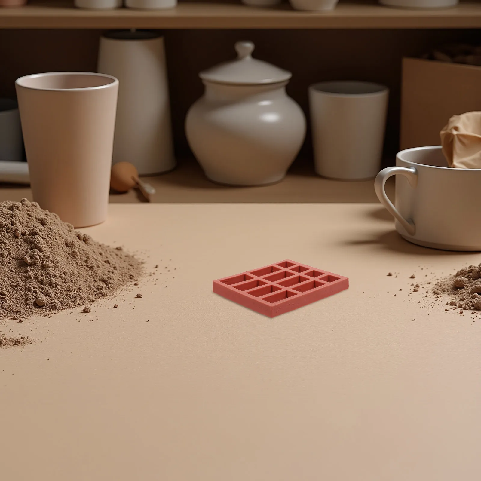 Creative Brick Silicone Mold for Making Tiny Architectural Details Great for Parentchild Crafting Fun with Cement Plaster Or