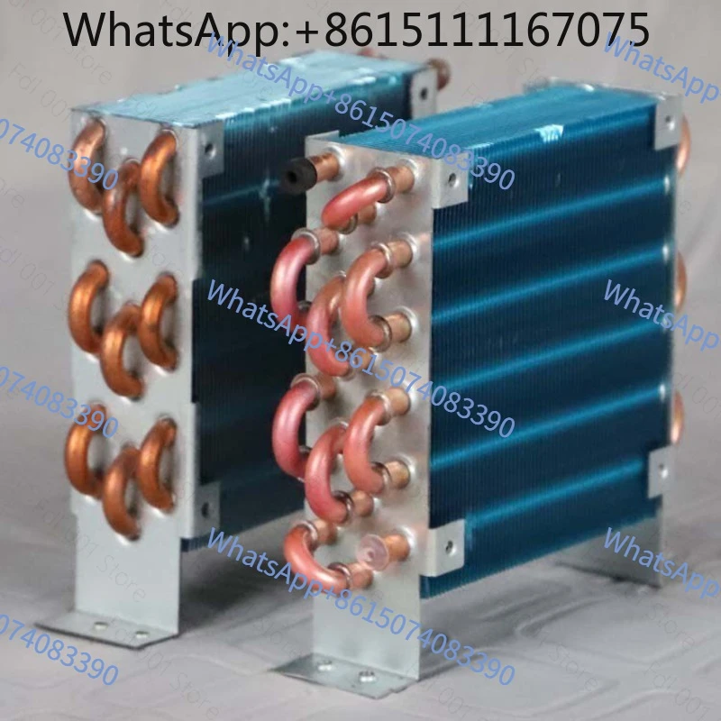 CP3X6X120 Micro Mini Air Cooled Heat Exchanger, Copper Tube Finned Condenser Radiator for 120 Single Fan