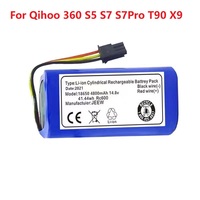 14.4V 2800mAh Robot Vacuum Cleaner Battery Pack for Qihoo 360 S5 S7 S7Pro T90 X9 Robotic Vacuum Cleaner Replacement Batteries