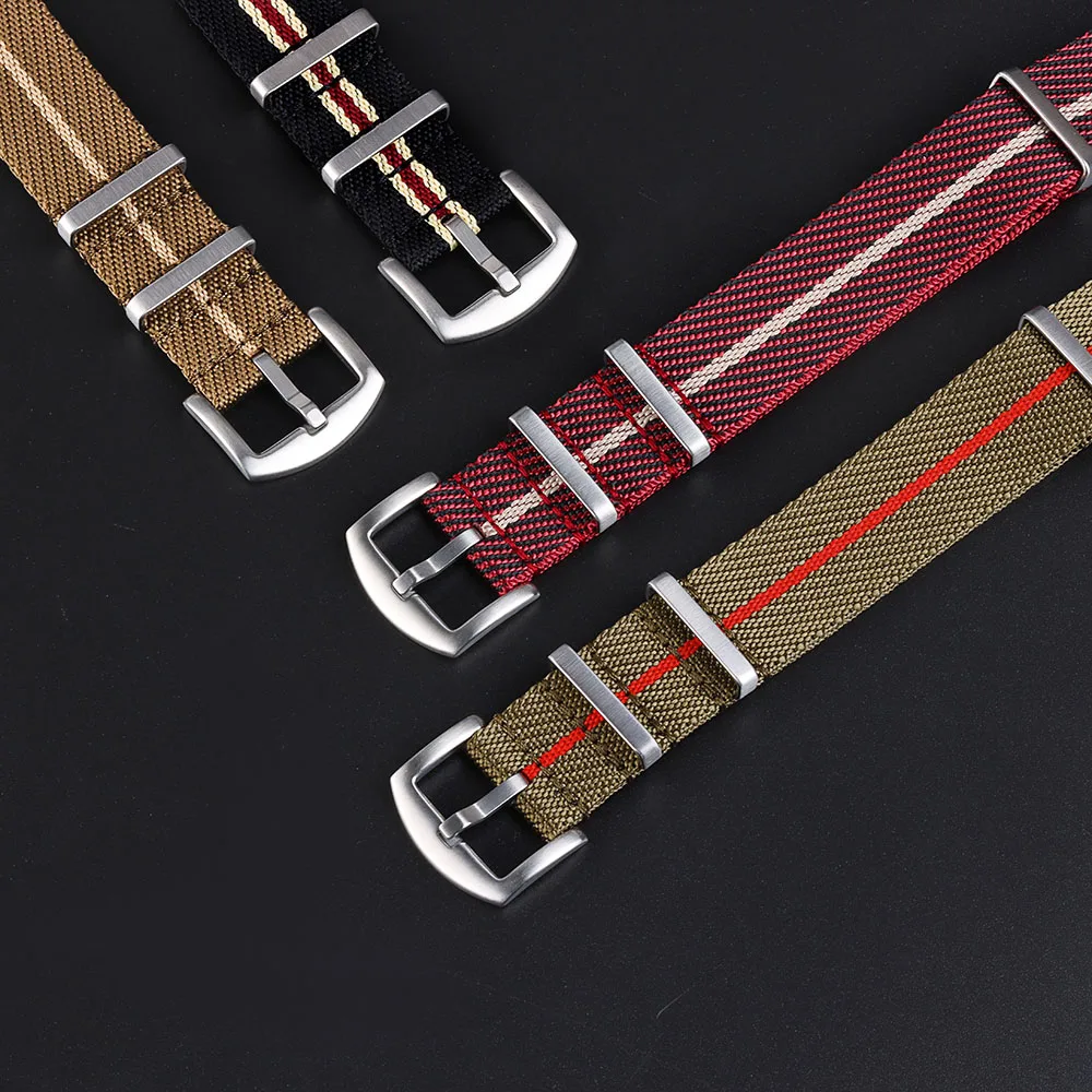 Premium Military Strap for Tudor  Nylon Watch Band for Seiko 18 20 22mm Fabric Bracelet for Rolex Man Women Belt for Omega 007