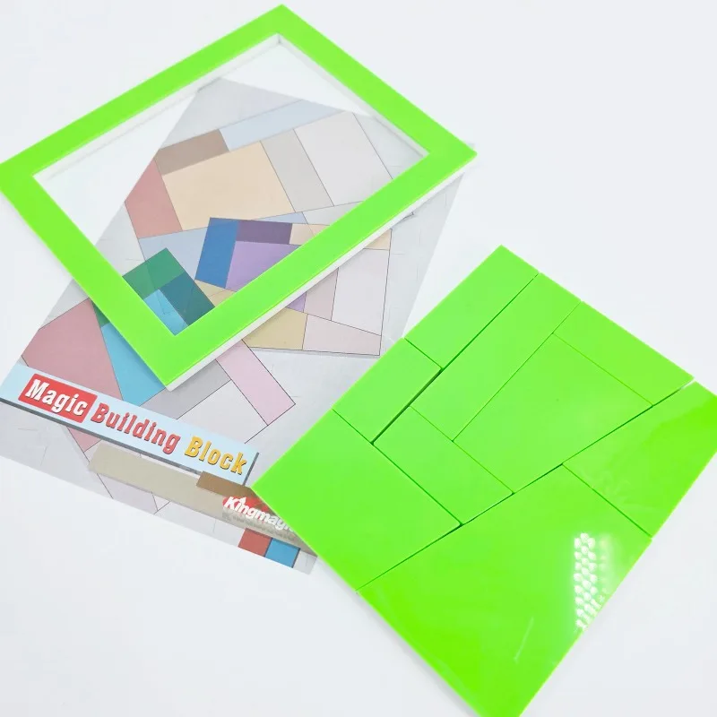منطقة المكعبات المعجزة لا تتغير أبدًا - لعبة مكعبات البناء السحرية مجموعة خدعة اللغز الدائم للسحرة دعائم الوهم الممتعة #1