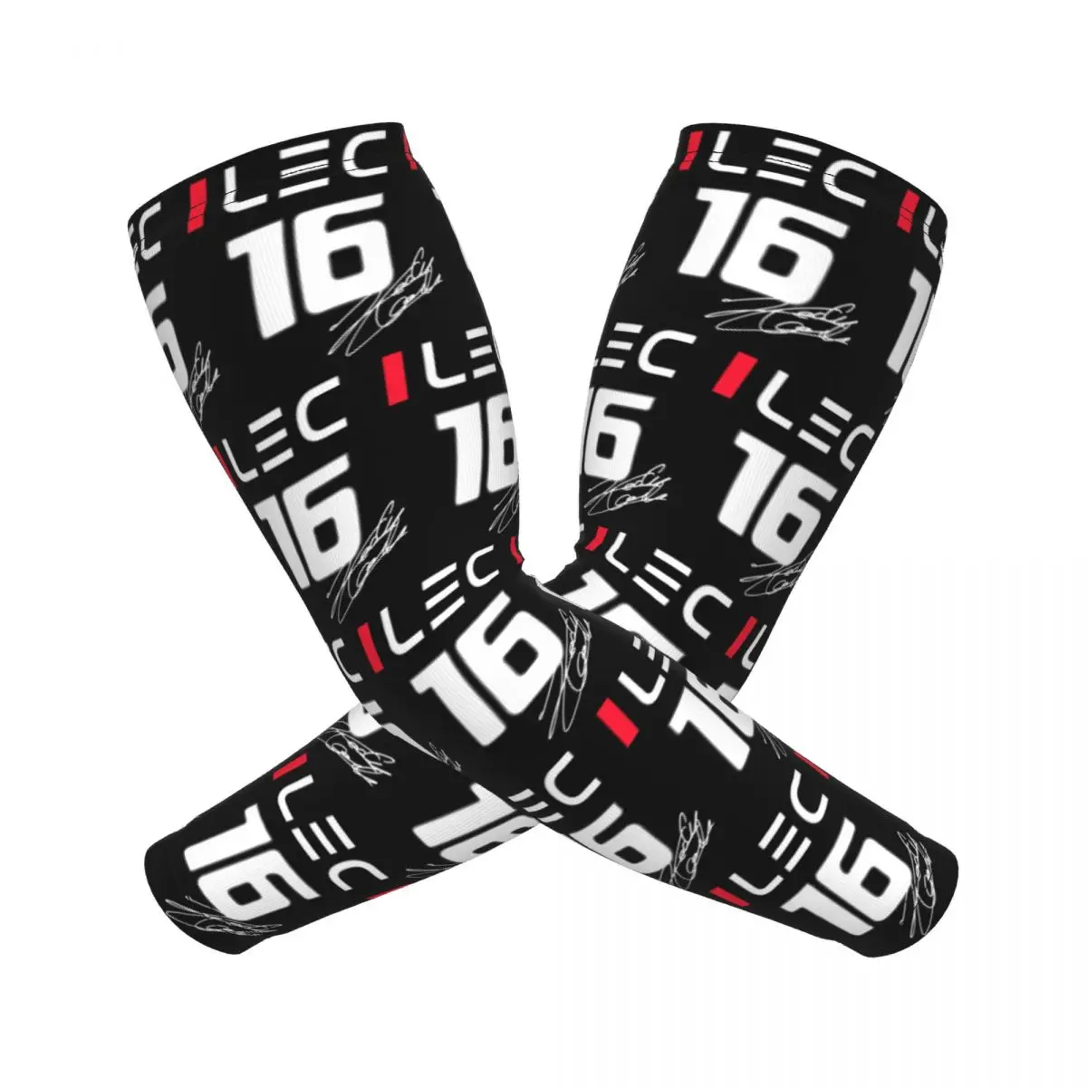 

Charles Leclerc 16–F1 2024, рукава для мужчин и женщин, защита от солнца и ультрафиолета, накидка для татуировок, спортивное охлаждение, велоспорт