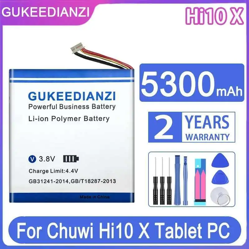 

For Chuwi Hi10 X Hi10x Tablet PC Accumulator 7-Wire Plug Batteria + Tools 5300Mah High Capacity Performance Laptop Battery