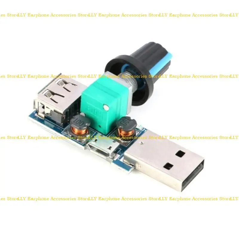 

USB Fan Stepless Speed Controller Regulator with Switches Speed Module 4-12V 5W USB Desktop Fan Speed Regulator with Knob