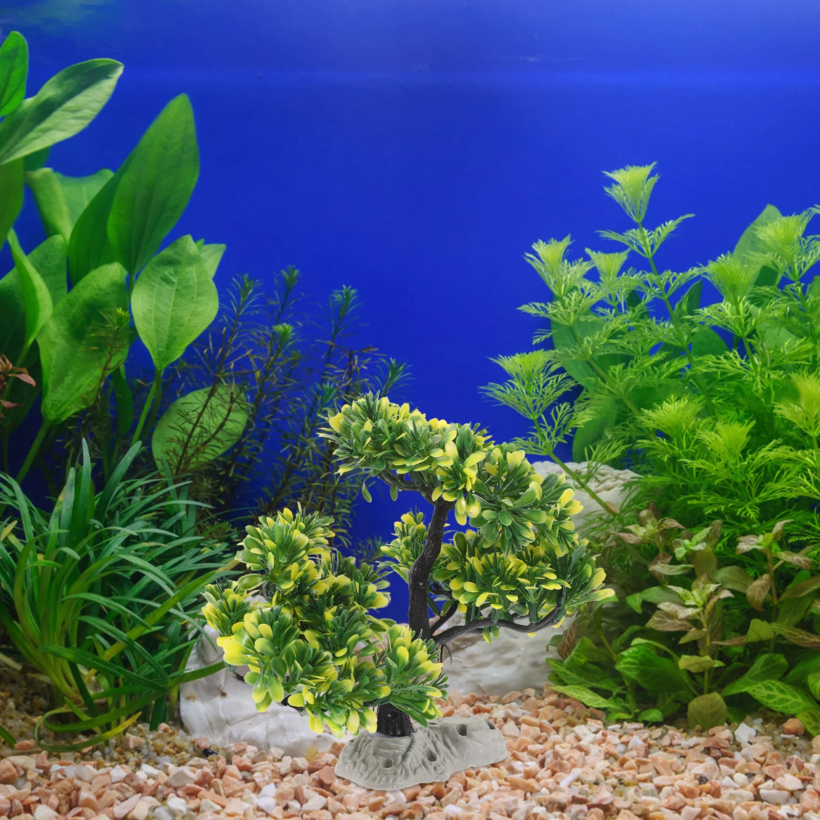 

Small Pine Tree Aquarium Decoration Plastic Artificial Plant Fish Tank Landscape Decor Realistic Aquarium Plants Accessories