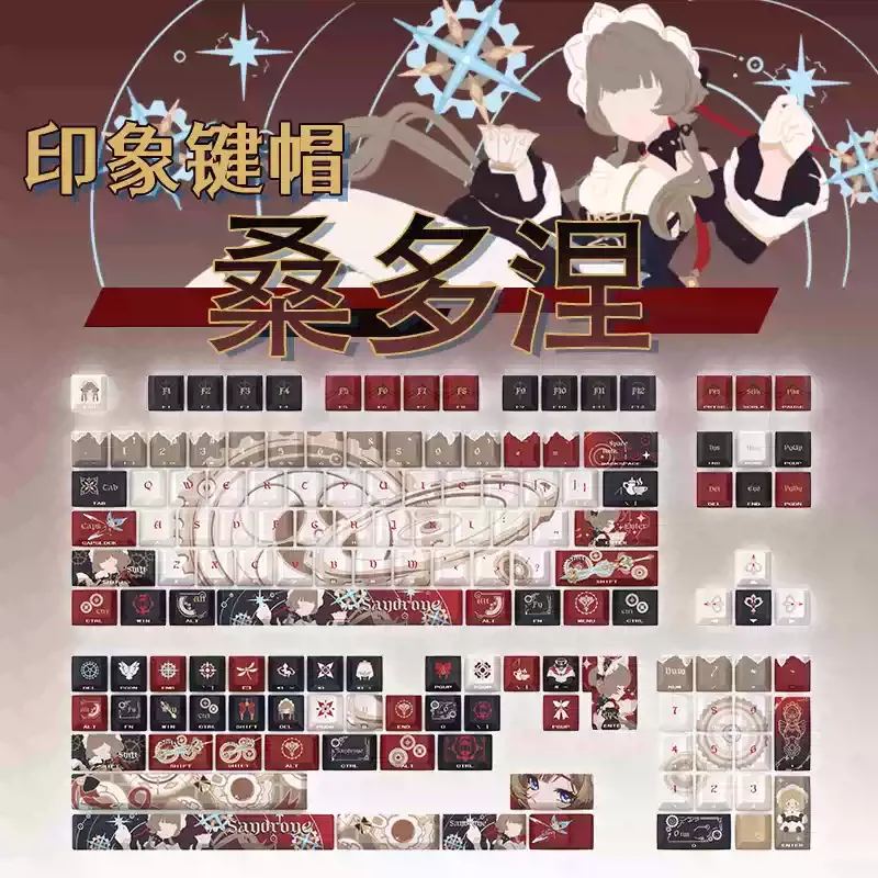 genshin-impact-sandrone-cosplay-de-marionette-anime-touche-de-clavier-pbt-kforce-transmission-de-lumiere-frontale-touche-de-clavier-originale-ornement-de-jeu