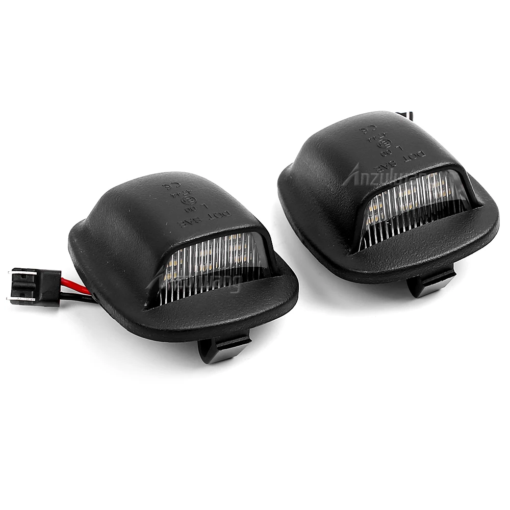 

2pcs LED License Number Plate Light For Nissan Frontier Navara NP300 D22 Xterra Roniz WD22 1999-2004 White Red Auto Tag Lamps