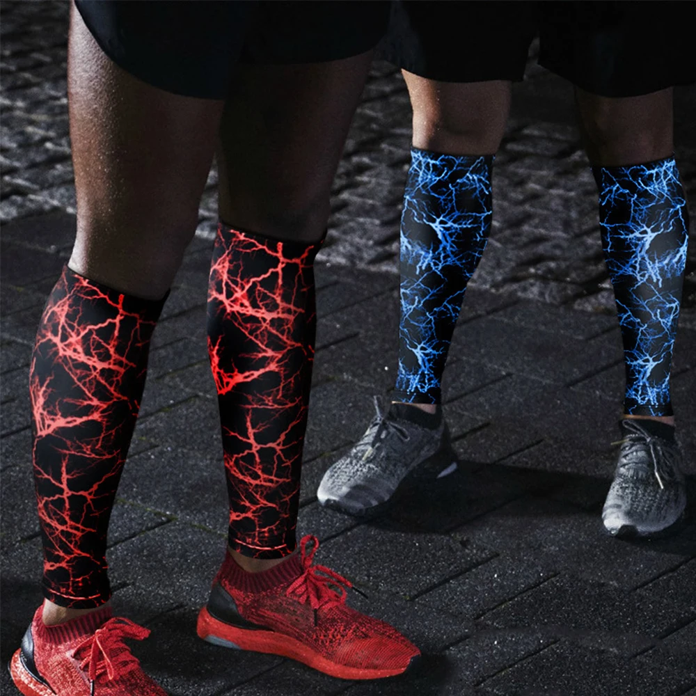 BraceTop 1 PC Sports Safety Football Basketball Leg Sleeve Outdoor Running Compression Calf Sleeves Stretch Leggings Knee Pads