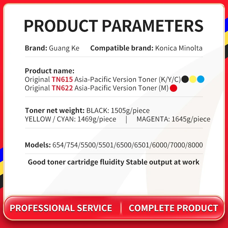 A1DY150 A1DY250 A1DY450 A5E7350 Original TN 615 Tn-615 Toner Cartridge For Konica Minolta Bizhub Press C8000 Toner tn615