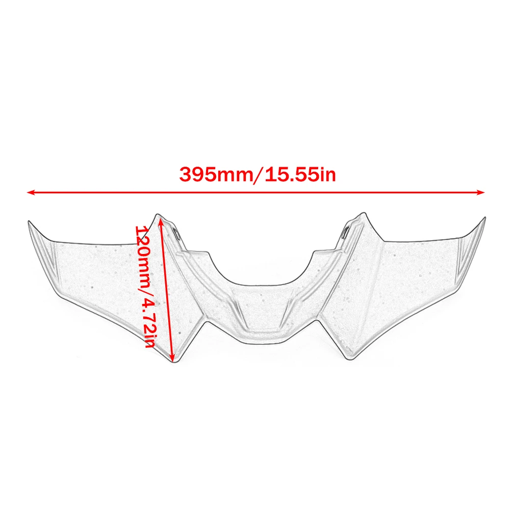Motorrad-Frontverkleidungsverlängerung, Schutzabdeckung für KAWASAKI Z900 Z900SE 2025-2026 und Yamaha MT-07 – Detail 9