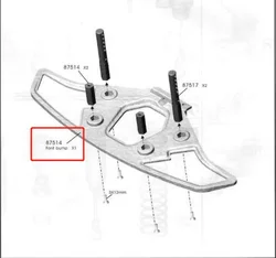 Original OFNA/HOBAO RACING 87514 Front Bottom & Upper Bumper Plate For 1/7 HYPER ONE-SEVEN ONROAD