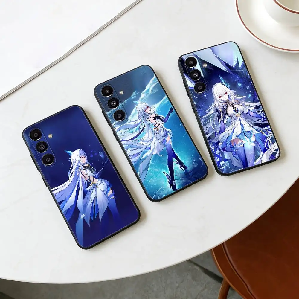 G-Genshin Impact S-Skirk Phone Case For Samsung Galaxy A13,21s,22,31,32,52,53,71,72,73,Soft Black Cover