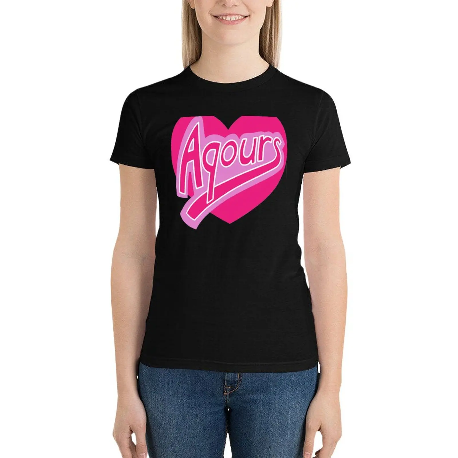 Miracle Wave - Aqours T-Shirt kawaii clothes plus size tops Blouse summer clothes workout shirts for Women loose fit