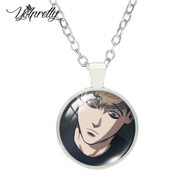 2023 Cartoon Anime Killing Stalking Glass Cabochon Pendants Necklace Fashion Jewelry for women wen