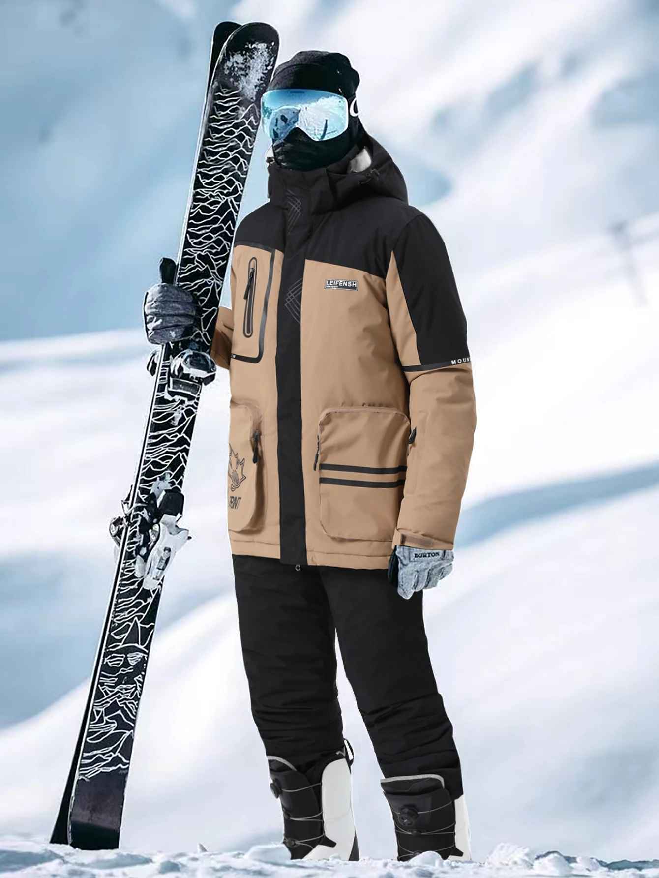 1 Set Sports & Outdoor Supplies Outdoor Casual Winter Sports Skiing Supplies Clothing Men Ski Suit Menski Set Top+Bottomshx503-1