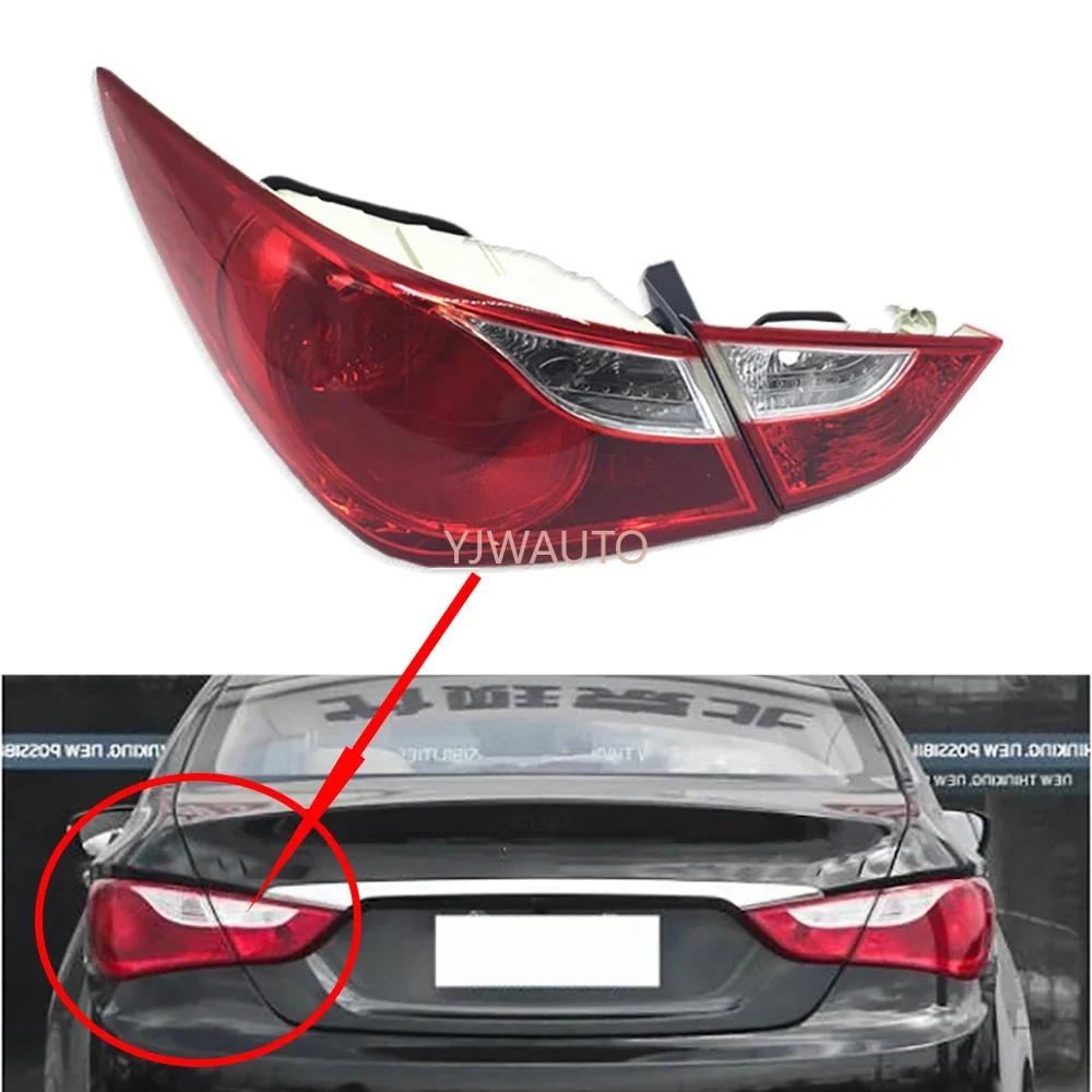 

Для Hyundai Sonata 2011 2012 2013 2014, задний фонарь автомобиля, задний фонарь в сборе, автоматический задний фонарь, гаakelights, указатель поворота, противотуманная фара
