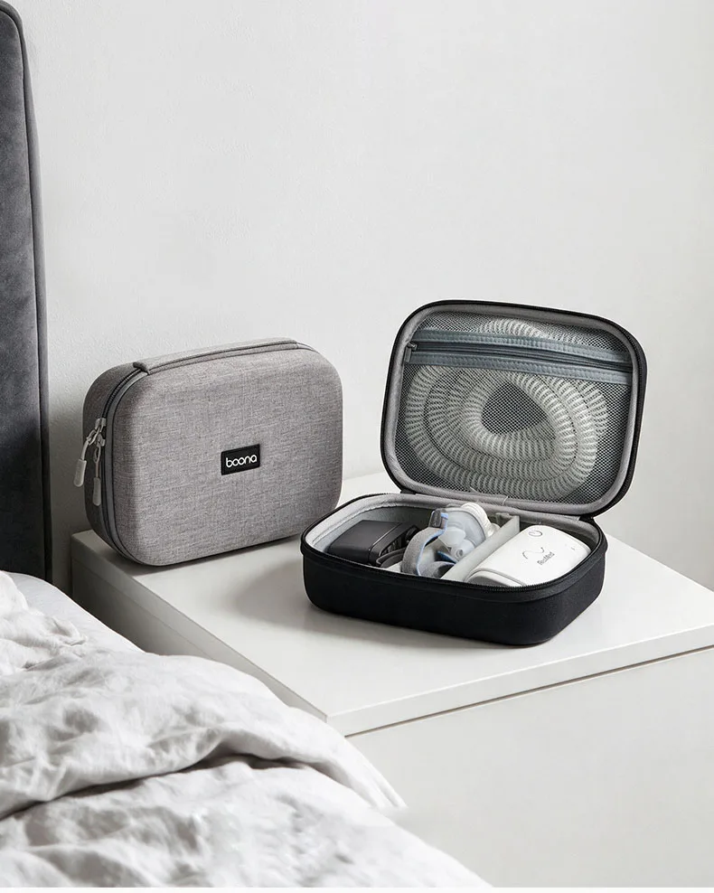 EVA Hard Shell Travel Ventilator Organizer Case CPAP Machine Travel Storage Case Mini Breathing Machine Storage Bag