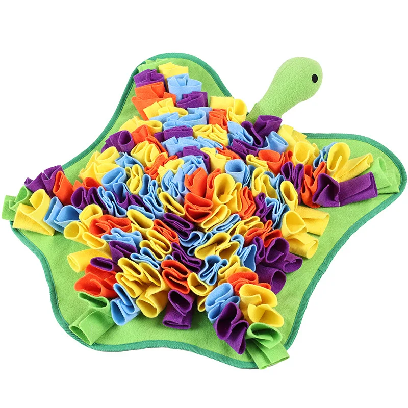 Pet Snuffle Mat Turtle Shape Dog Foraging Mats Interactive Dogs Exercise Toys Pet Slow Feeding Intelligence Pad Smell Training