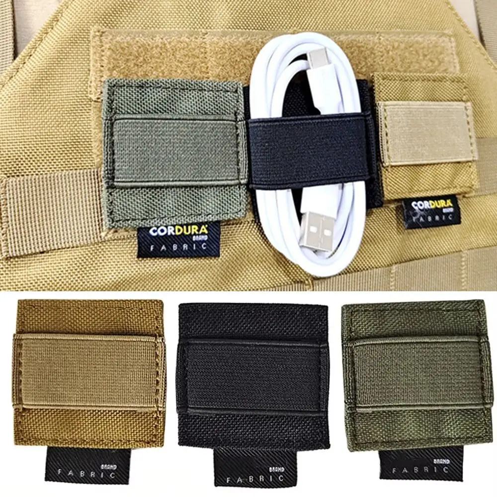 

Reusable Helmet Cable Organizer Clip Nylon Durable Cable Ties Wear-resistant Anti-lost Elastic Earphone Holder