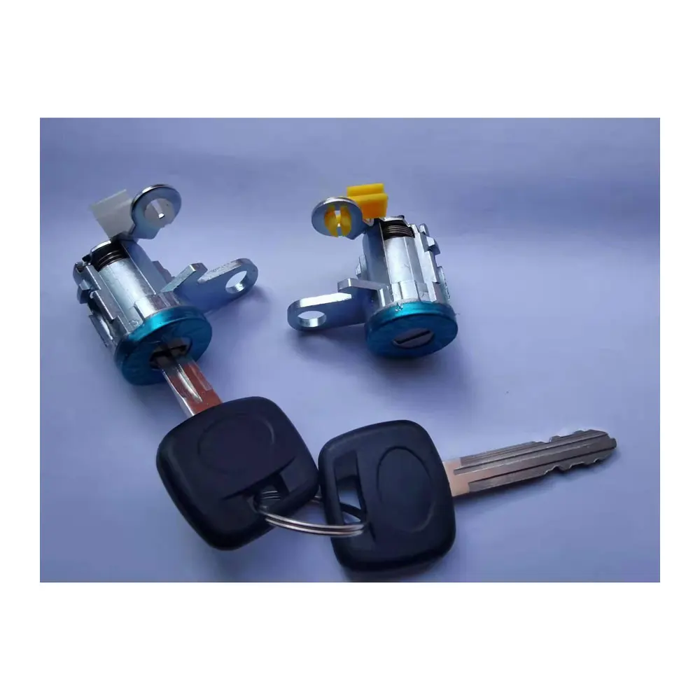 FDONG 1 Pcs Door Lock Cylinder Set Kit with 2 Keys Replacement Fit for Toyota 1995-2004 Replaces 6905135070, 6905235070