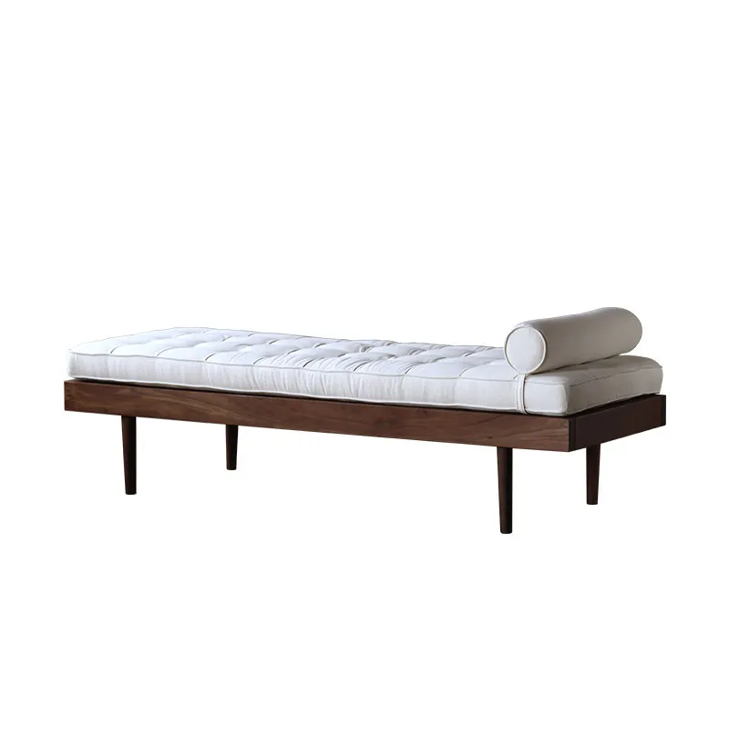 New Chinese study Nordic sofa  Solid wood small apartment Zen office single headless  Lunch break