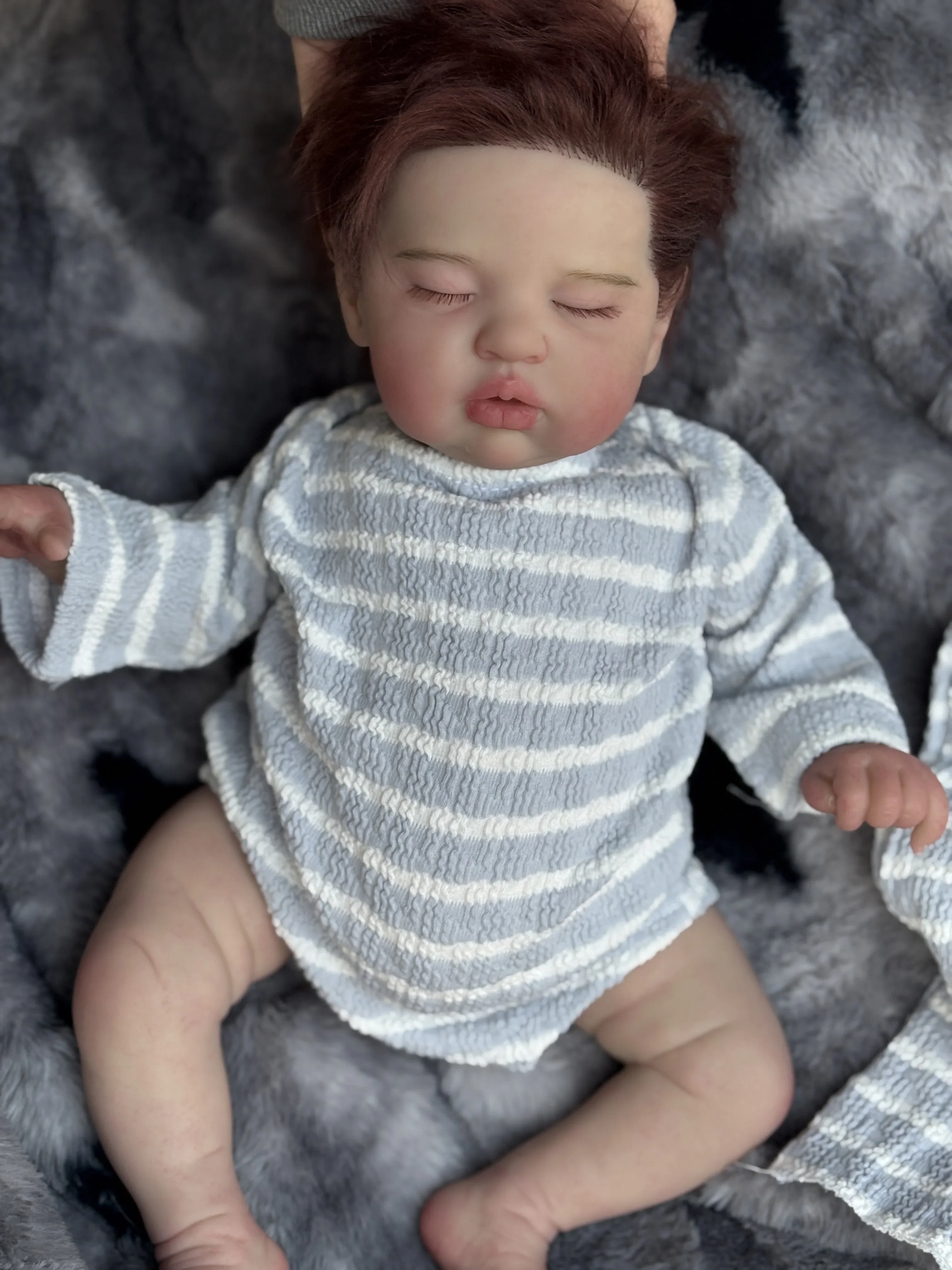DLS Customized Limited Supply 45cm Reborn Baby Teddy With/without Hair Already Finished Doll Real Photos