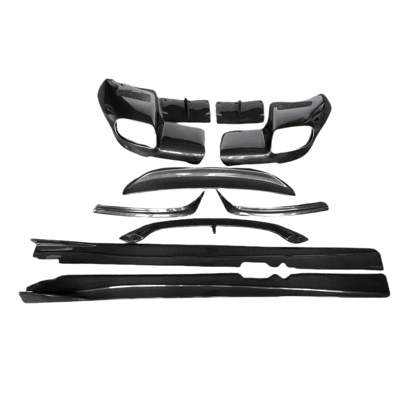 

F Carbon Fiber Body Kit for F12 Includes RZ Style Front Lip Side Skirts and Rear Tail Wings Improves Vehicle Styling