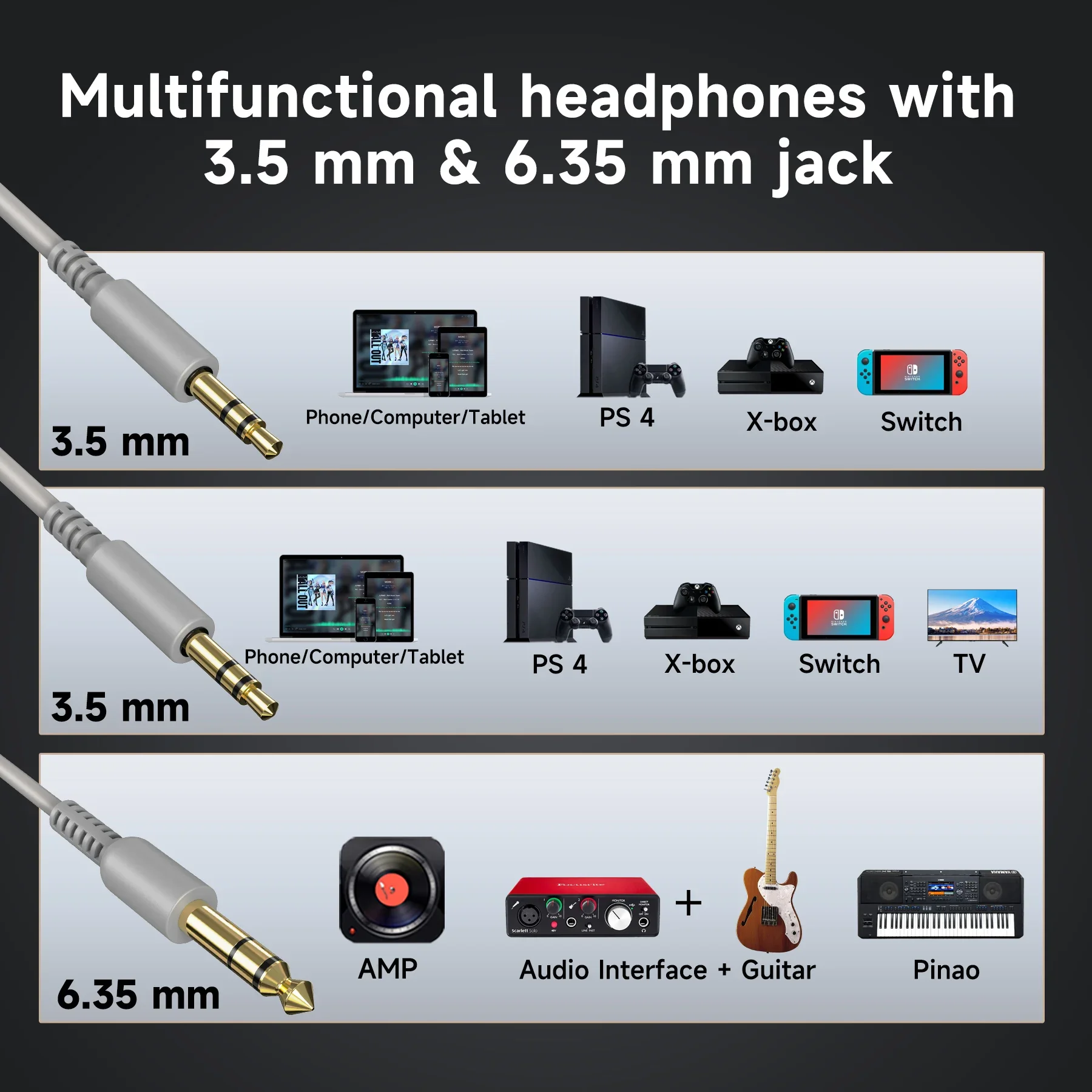 Oneodio Pro 10 سماعات رأس سلكية فوق الأذن سماعة رأس سلكية صوتية عالية الدقة مع ميكروفون ستوديو DJ سماعات رأس ستيريو 3.5 ملم/6.35 ملم