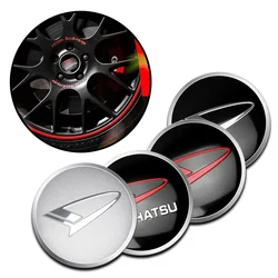 4PCS 56mm/60mm Car Tire Wheel Center Hup Caps Badge Stickers for Daihatsu Terios Sirion Mira Materia Rocky YRV Feroza Charade