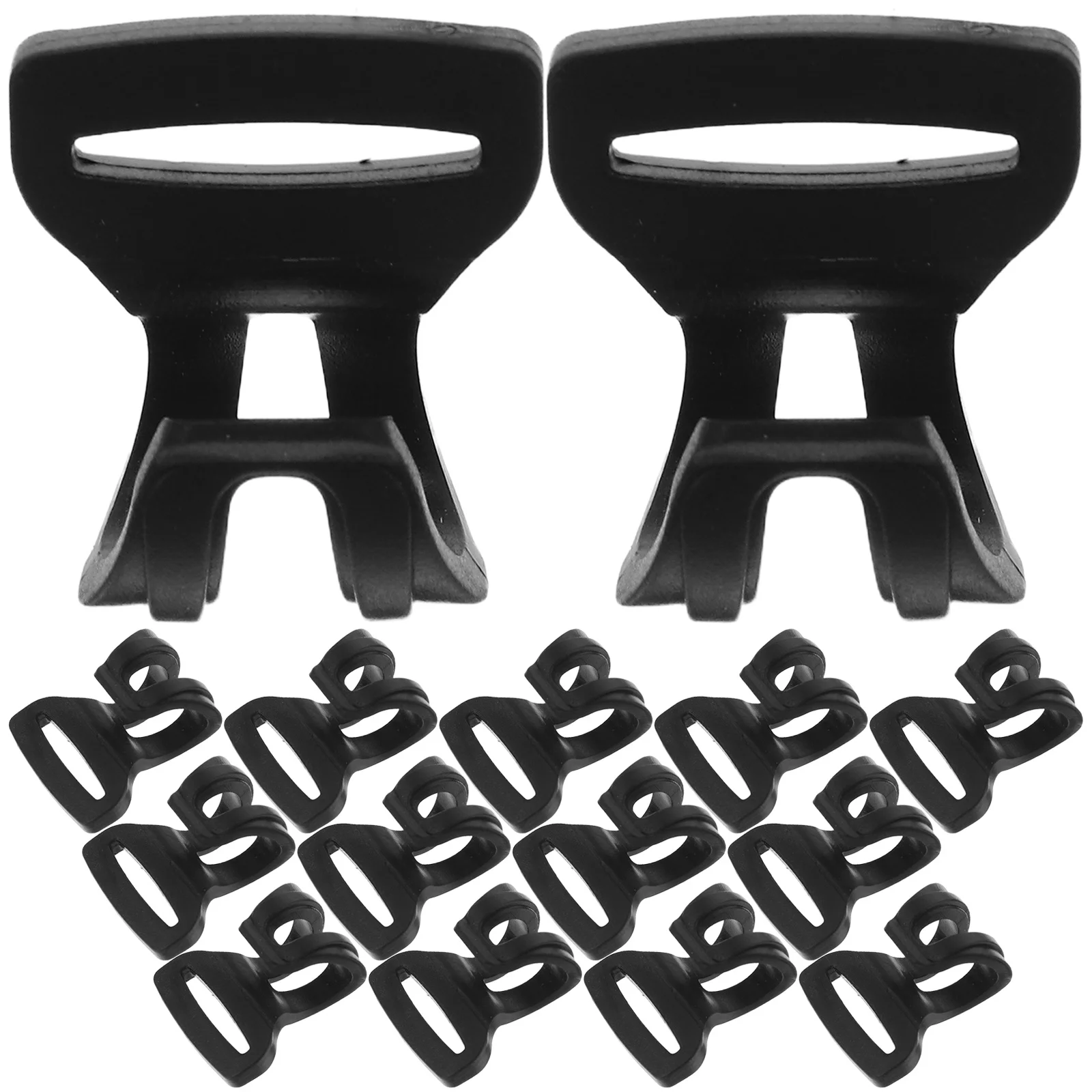 

20Pcs Tent Pole Clips Lightweight Plastic Hooks for Outdoor Camping Tent Mounting Pole Connector Hanging Tool Accessories