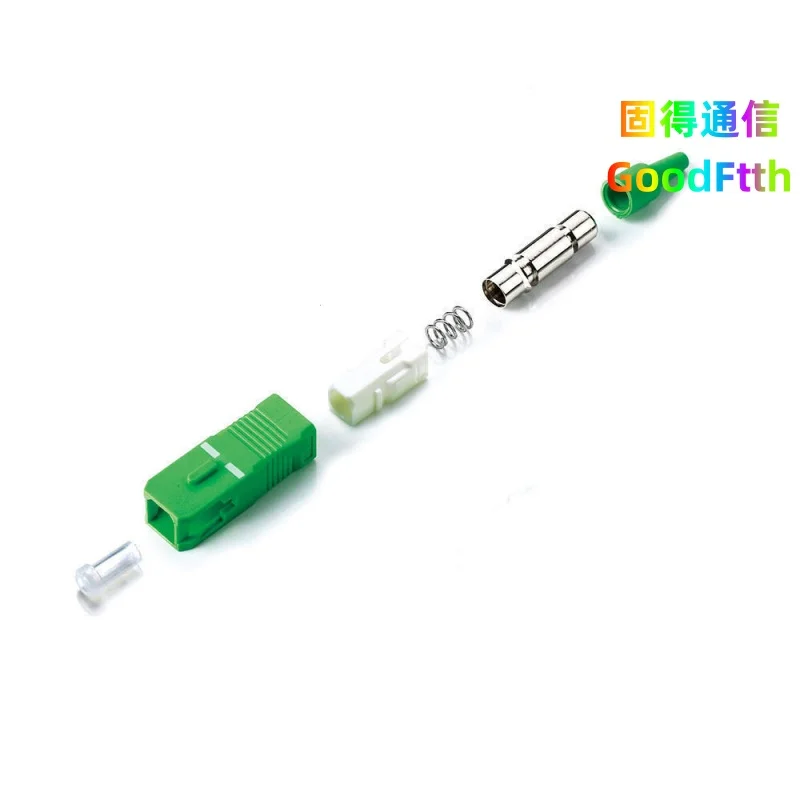 

SC APC Fiber Optic Connector Parts SM Copper Body 0.9mm Simplex GoodFtth