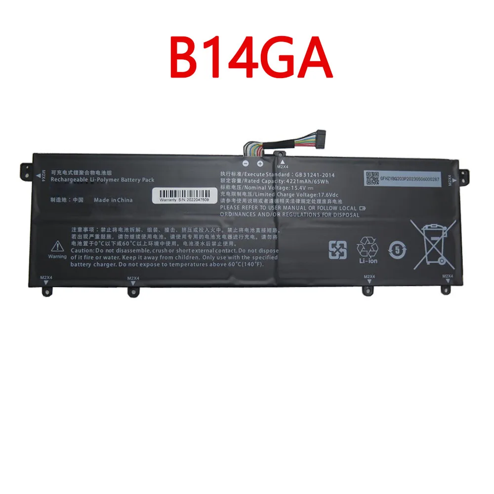 

Laptop Battery B14GA 323442414S 15.4V 4221MAH 65WH 8PIN 8Lines New