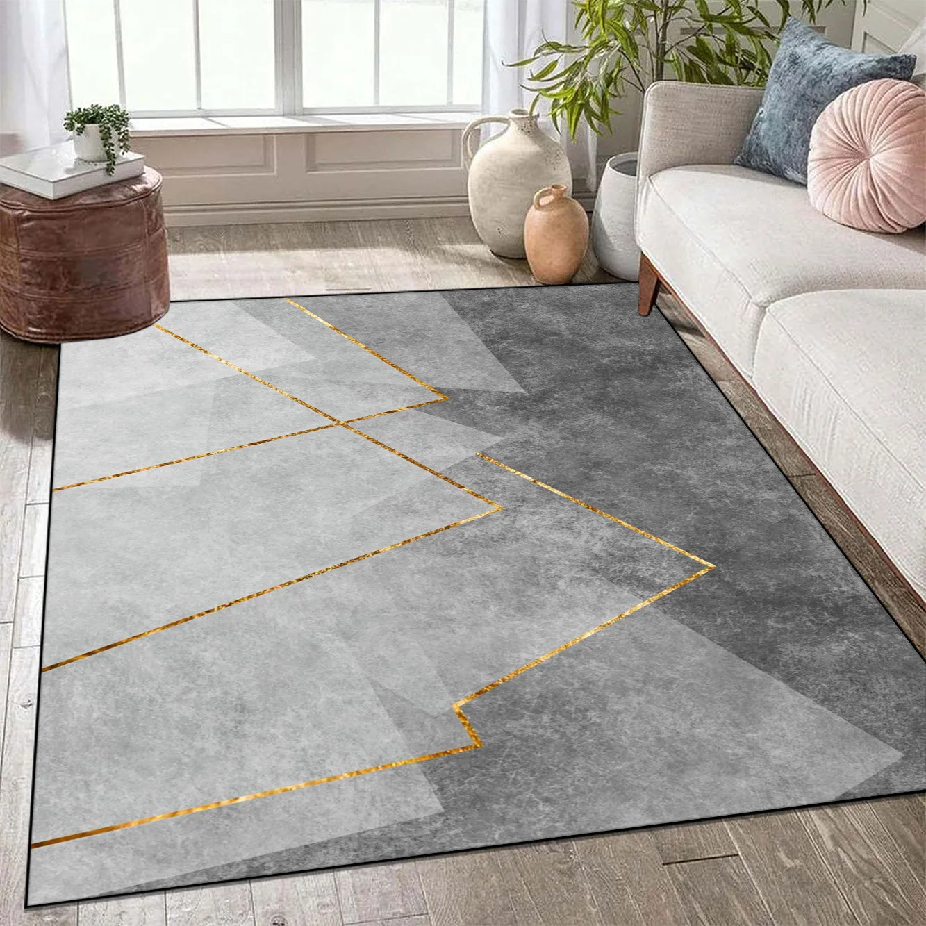 Modern Style Large Living Room Carpet Home Decor Easy Clean Low Pile Rugs Non-slip Room Entrance Door Mat IG Cloakroom Soft Rug