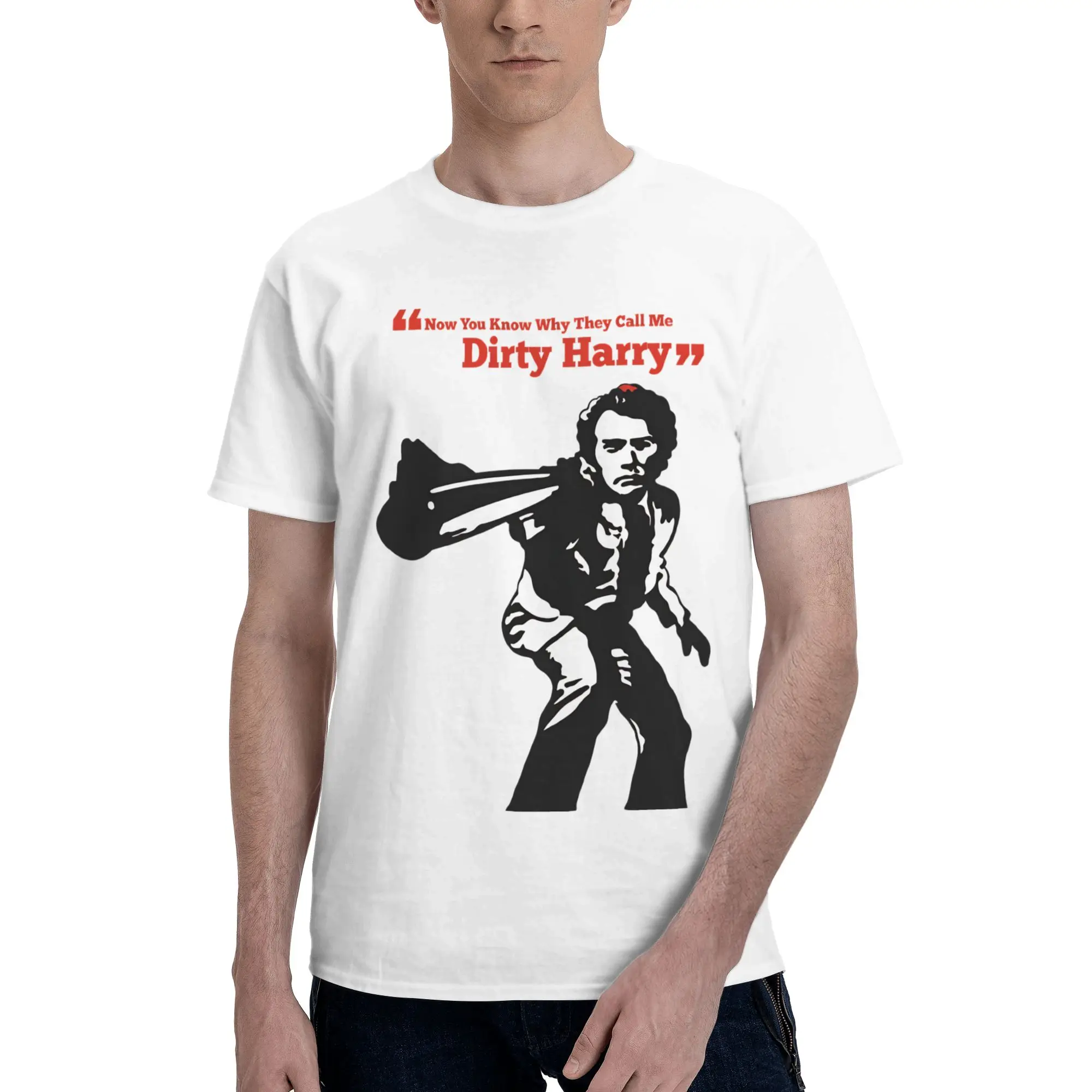 Dirty Harry Clint Eastwood New Arrival T Shirt Men Women  Pure Cotton  Tee Shirt Clothing
