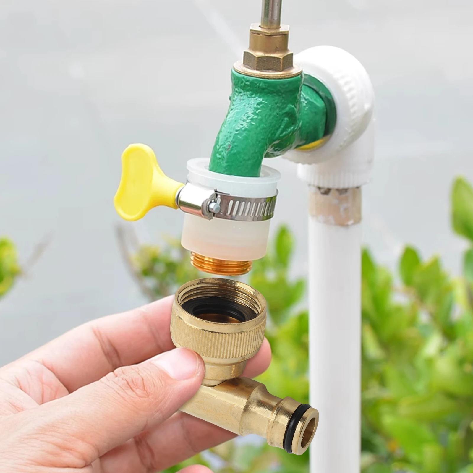 High Quality New Practical Swivel Elbow Elbow Gold Outdoor Garden Quick Connector 1PCS 3/4in Brass For Hosereels