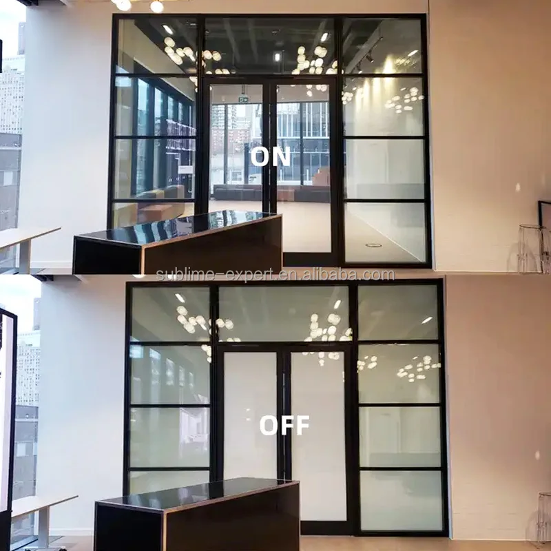 Smart Home PDLC película inteligente tinte de ventana de vidrio conmutable tinte de ventana eléctrica para uso en la oficina y el hogar película de interruptor PDLC